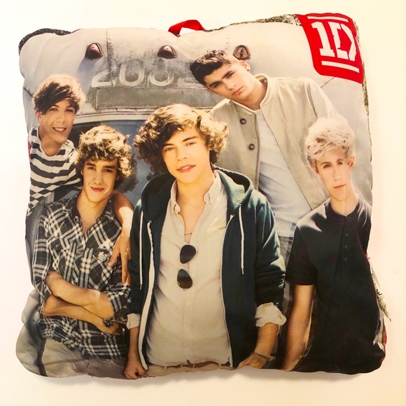 Other - Like new! One Direction pillow 1D. 14” X 14” X 3”.